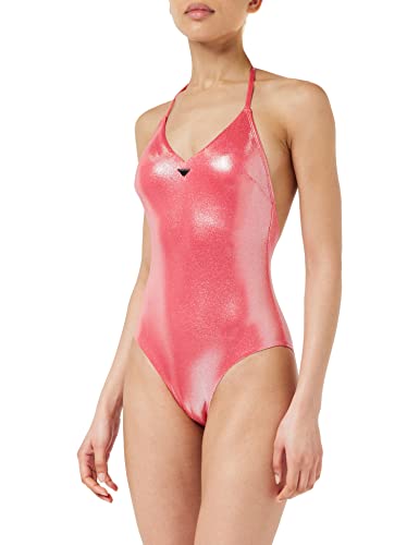 Emporio Armani Swimwear Damski strój kąpielowy Emporio Armani Dot Foil Lycra One Piece, Coral, M, koralowy, M