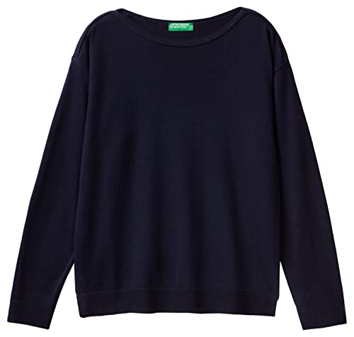 United Colors of Benetton Sweter damski, Ciemnoniebieski 016, XS