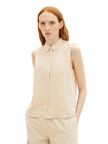 TOM TAILOR Denim Bluzka damska, 31700 - Dusty Sand Beige, XL