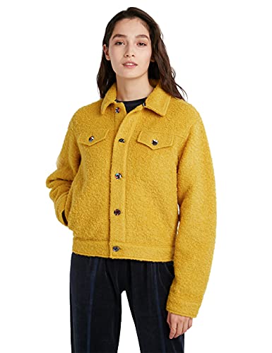 Desigual Damska kurtka Chaq_vilafranca, żółty, XL