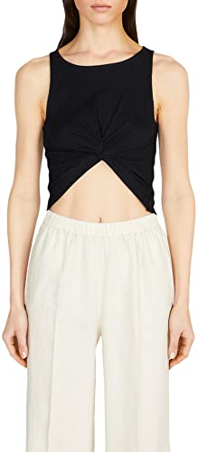 Sisley Damski top 3FPZLH00I T-shirt, czarny 100, XS, czarny 100, XS