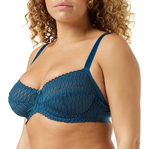 Triumph Aura Spotlight W siatki biustonosz z fiszbinami Kobiety , Smoky Blue , F