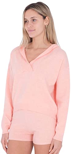 Hurley Damska bluza z kapturem Mia, Rączka koralowa, L