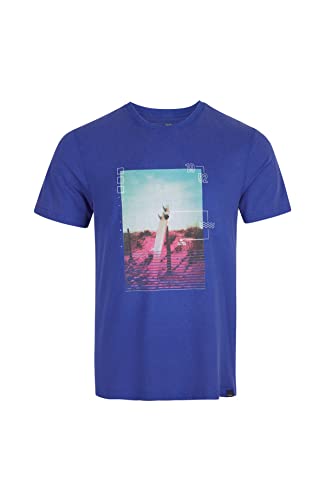 O'Neill Męski T-shirt z krótkimi rękawami, Bays podkoszulek (3 sztuki), 15013 Surf The Web niebieski, L-XL