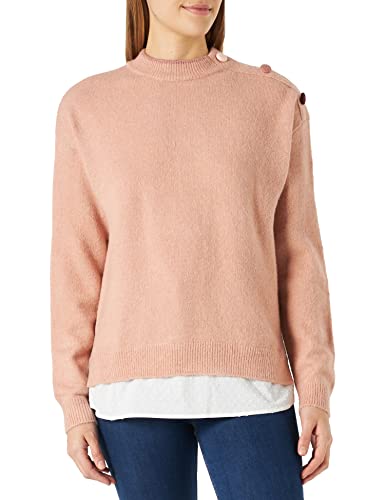 Springfield Sweter Bimateria Plumeti, Sweter Damski, Różowy (Pink), S, Rosa (Pink), S