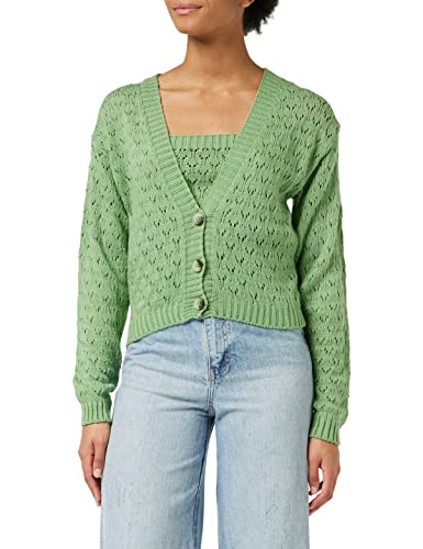 Trendyol Damski sweter z dekoltem w serek, zwykły, miętowy, S, Miętowy, S