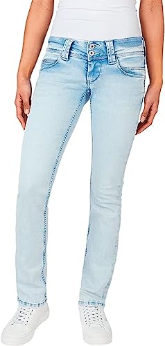 Pepe Jeans Venus Spodnie damskie, Niebieski (Denim-pe2), 32W x 32L