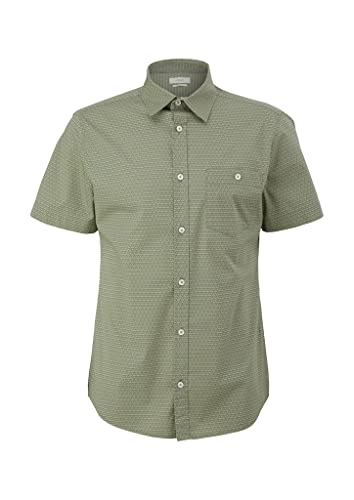 s.Oliver Koszula męska, z krótkim rękawem, zielona, XL, zielony, XL