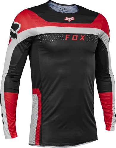 Fox Racing Męska koszulka motocrossowa Flexair Efekt Jersey, fluorescencyjna czerwień, rozmiar M, fluorescencyjna czerwień, M
