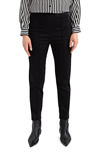 DeFacto Damskie spodnie do biegania z dzianiny na co dzień – standardowy krój, spodnie do joggingu, damskie spodnie do joggingu, dres do joggingu, czarny, 38