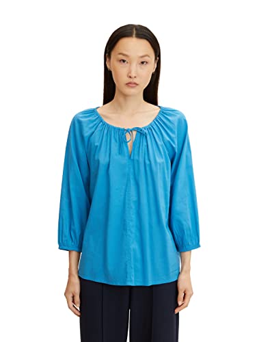 TOM TAILOR Damski tunica bluzka 1032564, 30095 - Sublime Teal Blue, 46