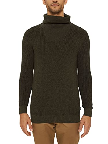 ESPRIT Sweter męski, 359/Dark Khaki 5, XL