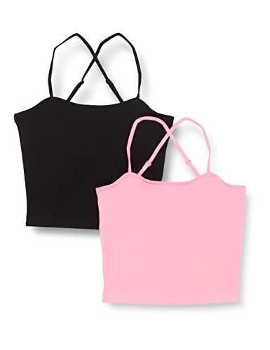 ONLY Damski top na ramiączkach, Czarny/opakowanie: sachet Pink, L