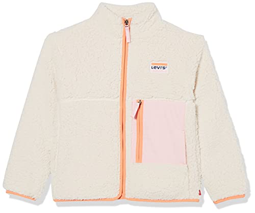 Levi's Kids Boxy Sherpa kurtka dziewczęca 2-8 lat, owsianka, 12 Lata