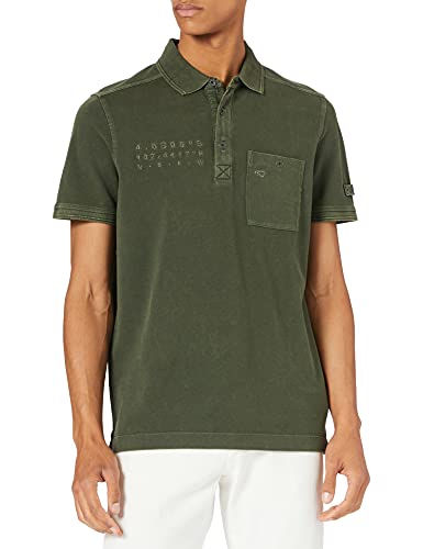 Camel Active Męska koszulka polo 4094615P08, zielony (Leaf Green), S