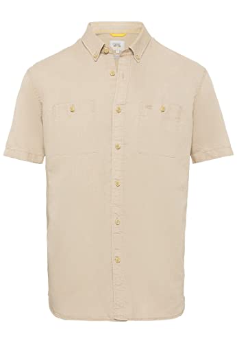 camel active Koszula męska 409219/1S49, piaskowa, L, Sand, L