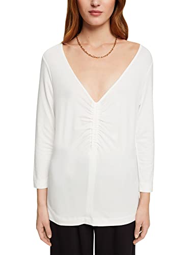 ESPRIT Collection Damska koszulka 082EO1K307, 110/OFF White, L