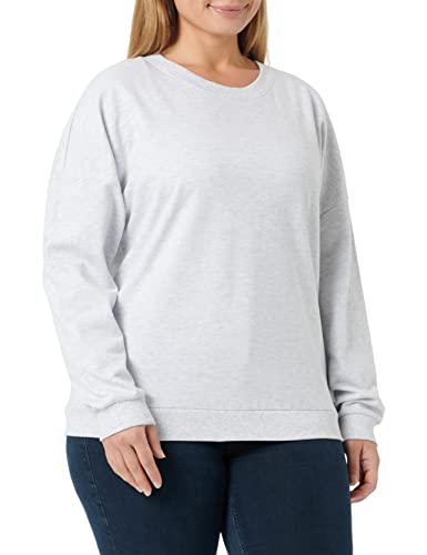 VERO MODA Damska bluza Vmoctavia Ls Sweat Noos, jasnoszary melanż/szczegóły: nowy Lgm, S