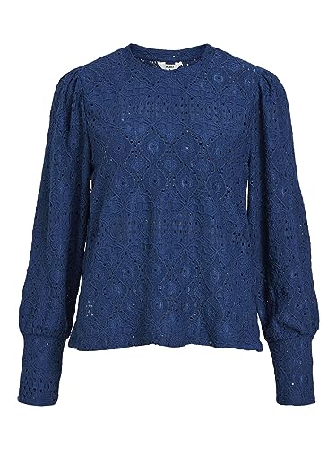 Object Damska bluzka Objfeodora L/S Top Noos, estate blue, M
