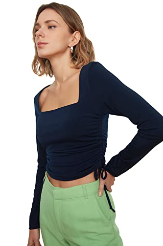 Trendyol Damska bluza granatowa, L (DE)