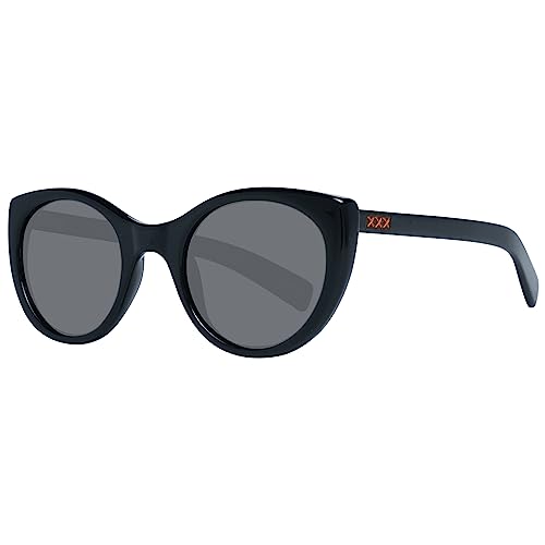 Ermenegildo Zegna Unisex ZC0009 01A 50 okulary przeciwsłoneczne dla dorosłych, czarne (Nero Lucido/Fumo)