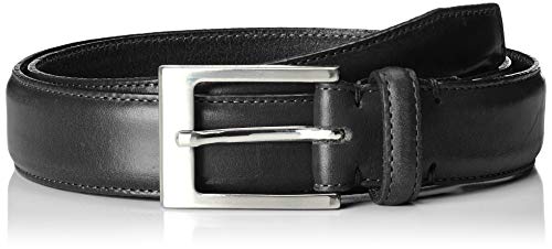 SELECTED HOMME Pasek męski skórzany, czarny (Black Black), 90|#90|#674 (Herstellergröße: 90)