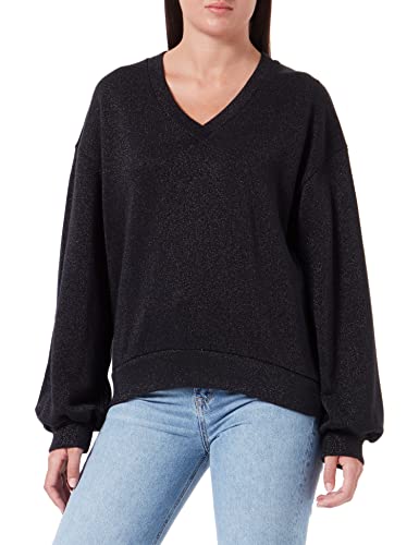 Replay Bluza damska, 040 Black Lurex, XS