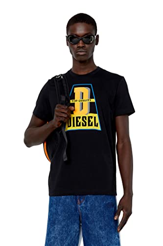 Diesel T-shirt męski T-diegor-k61, 9-0 stopni, rozmiar M, 9-0 stopni, M