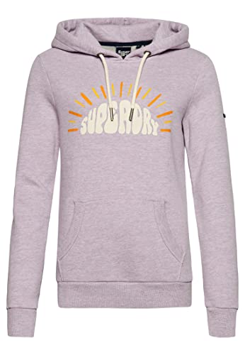 Superdry Vintage Nostalgia Hood Bluza damska, Atlantica Purple Snowy, 34