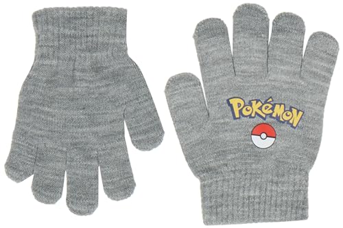 Bestseller A/S Nkmskjalm Pokemon Magic Gloves Box Sky Rękawiczki Chłopiec, Szary Melange, 8