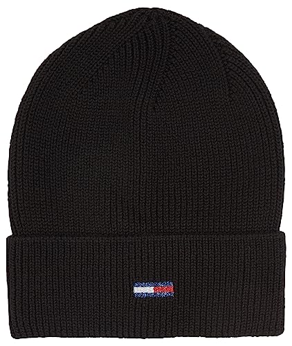 Tommy Jeans Czapka z flagą TJW czarna, Czarny, Rozmiar uniwersalny
