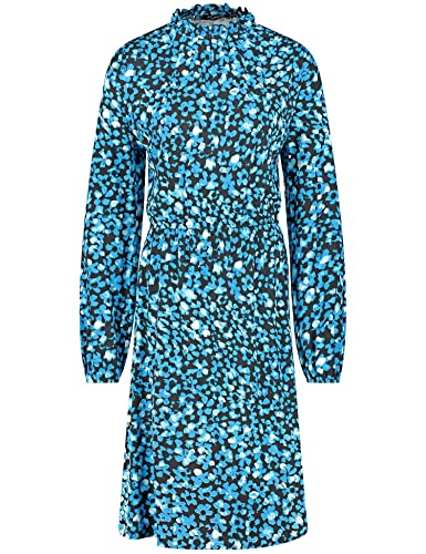 Taifun Damska sukienka z dzianiny, Elektryczny niebieski wzór, 46