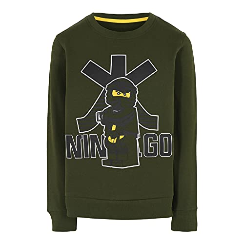 LEGO Bluza chłopięca Ninjago, Ciemna zieleń, 146