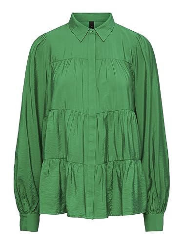 YAS Damska bluzka Yaspala Ls Shirt S. Noos, zielony (Fern Green), L