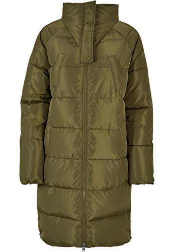 Urban Classics Damska kurtka damska z wysokim dekoltem, oliwkowy, 5XL