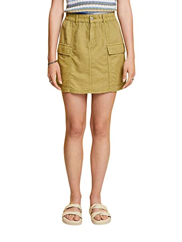 edc by ESPRIT Damski 043CC1D304 spódnica, 325/PISTACHIO Green, 25, 325 / Pistachio Green