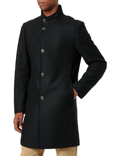 HUGO Płaszcz męski, czarny (Black1), 98