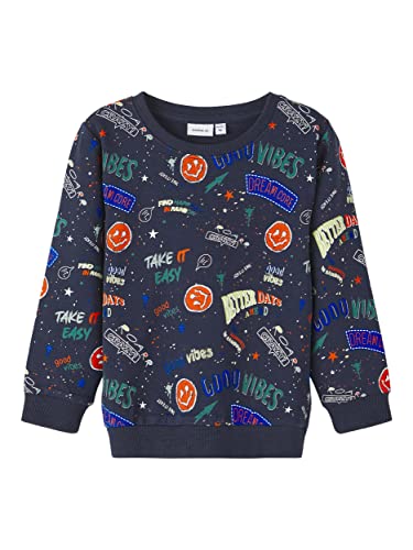 NAME IT Nmmbobbi Sweat UNB Bluza Dzieci Niemowlęta, Dark Sapphire, 86