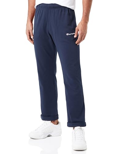 Champion Legacy Authentic Pants-C-Logo Powerblend Fleece elastyczny kombinezon spodnie męskie, Blu Marino, L