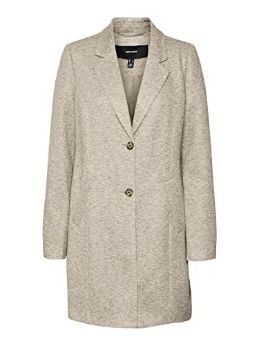 VERO MODA Damski płaszcz Vmverodonacallie Ga Boos, Oatmeal/szczegóły: melanż, M