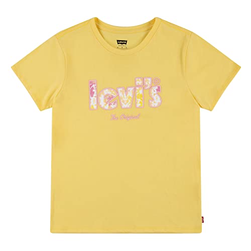 Levi's Kids Girl's LVG różowy krawat DYE plakat logo T 4EH701 koszulka SS, Snapdragon, 16 lat, Snapdragon, 16 lat