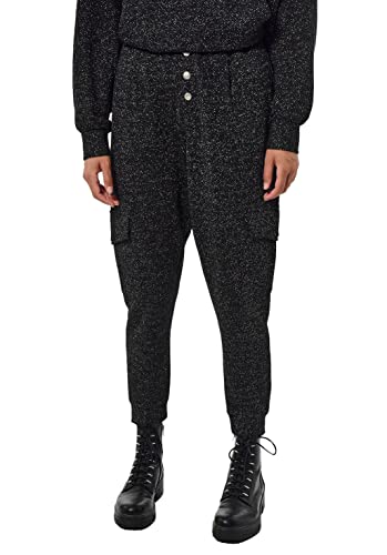 Kaporal Damskie spodnie do biegania Split Fend czarne rozmiar XL, Czarny, XS