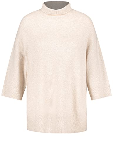 Samoon Sweter damski, Kawa w kremie melanż, 42