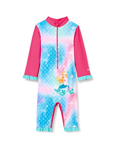 Playshoes Jednoczęściowy kostium kąpielowy dla dzieci, ochrona przed promieniowaniem UV, strój kąpielowy, Syrenka z długim rękawem, 86-92