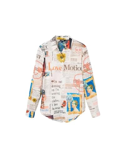 Desigual Damska koszulka, biały, XL