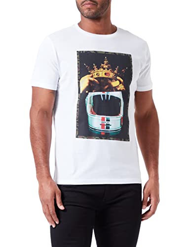 Replay Męski T-shirt M6257, 001 biały, 3XL