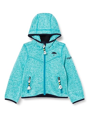 Mimo Dziewczęca kurtka polarowa 36530164, turkusowy melanż-280, 146, Turkusowy melanż-280, 146