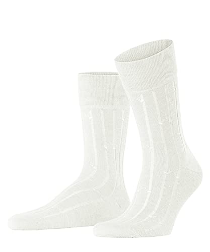 FALKE Mężczyźni Skarpety Sensitive Agender M SO Len Bawełna bezuciskowe 1 Para, Biały (Off-White 2040), 41-42