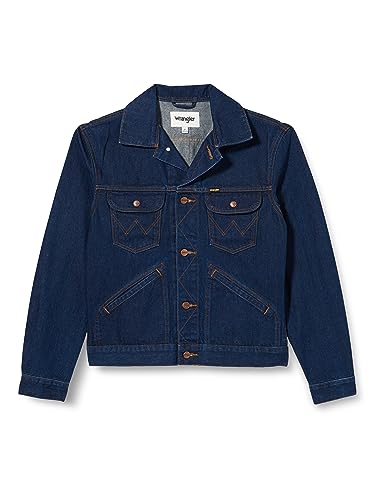 Wrangler Męska kurtka jeansowa, Pierścienie., XL