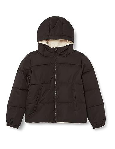 NAME IT NLFMYIS krótka kurtka dziewczęca, czarna, 134/140, Schwarz, 134/140 cm